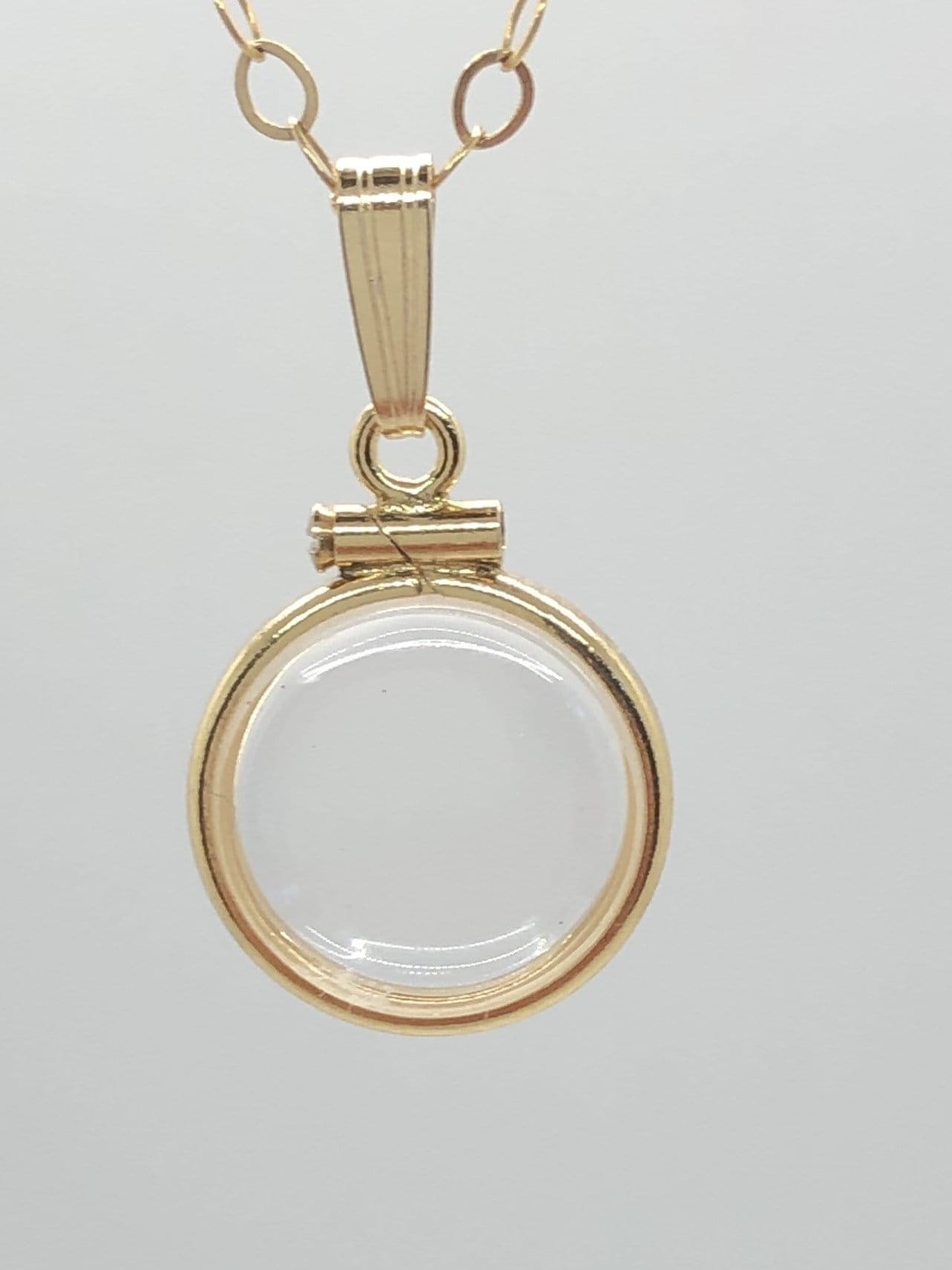 14k solid gold empty 12.5 mm Handmade shaker locket, FREE SCREWDRIVER INCLUDED , waiting for your small treasures