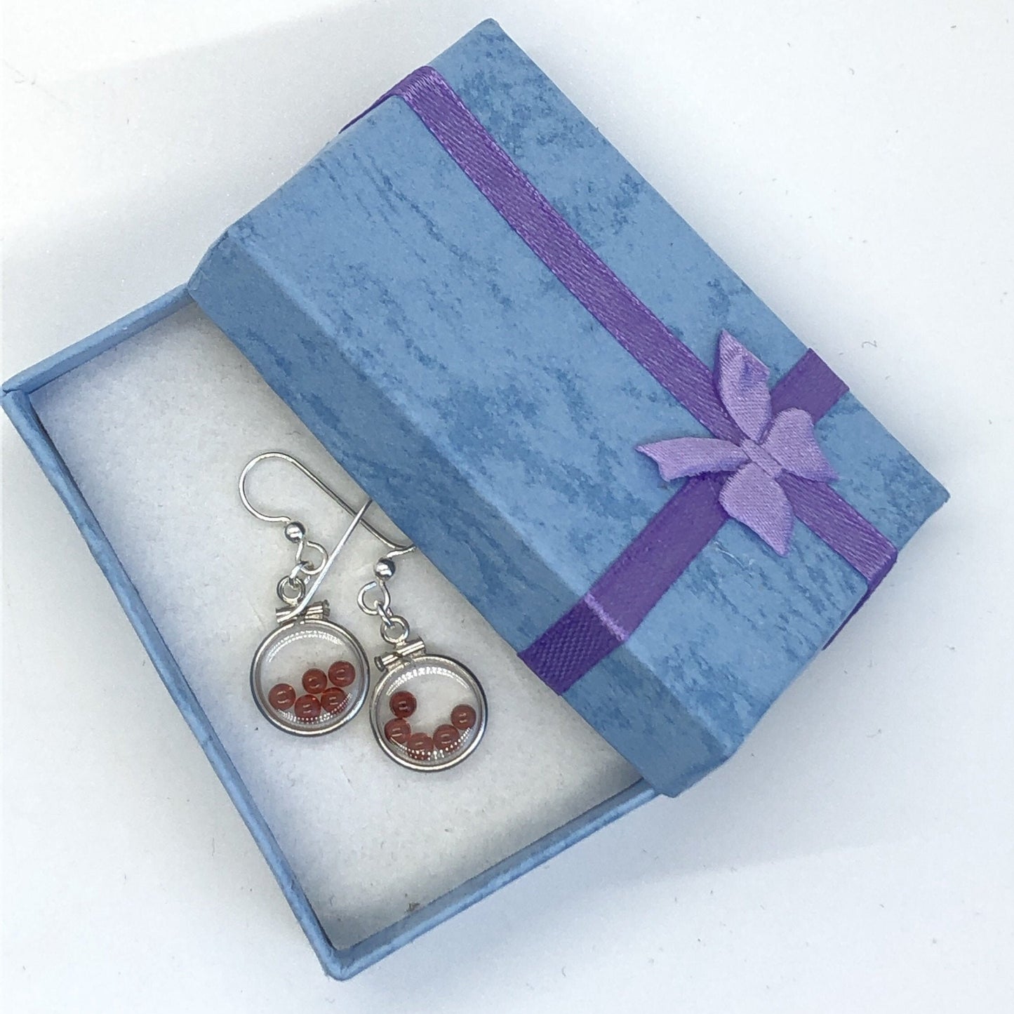 Handmade Red Garnet Sterling Silver shaker locket earrings, 2.2 CTW of beautiful genuine gems, January birthstone Make some for Mom? Ask me