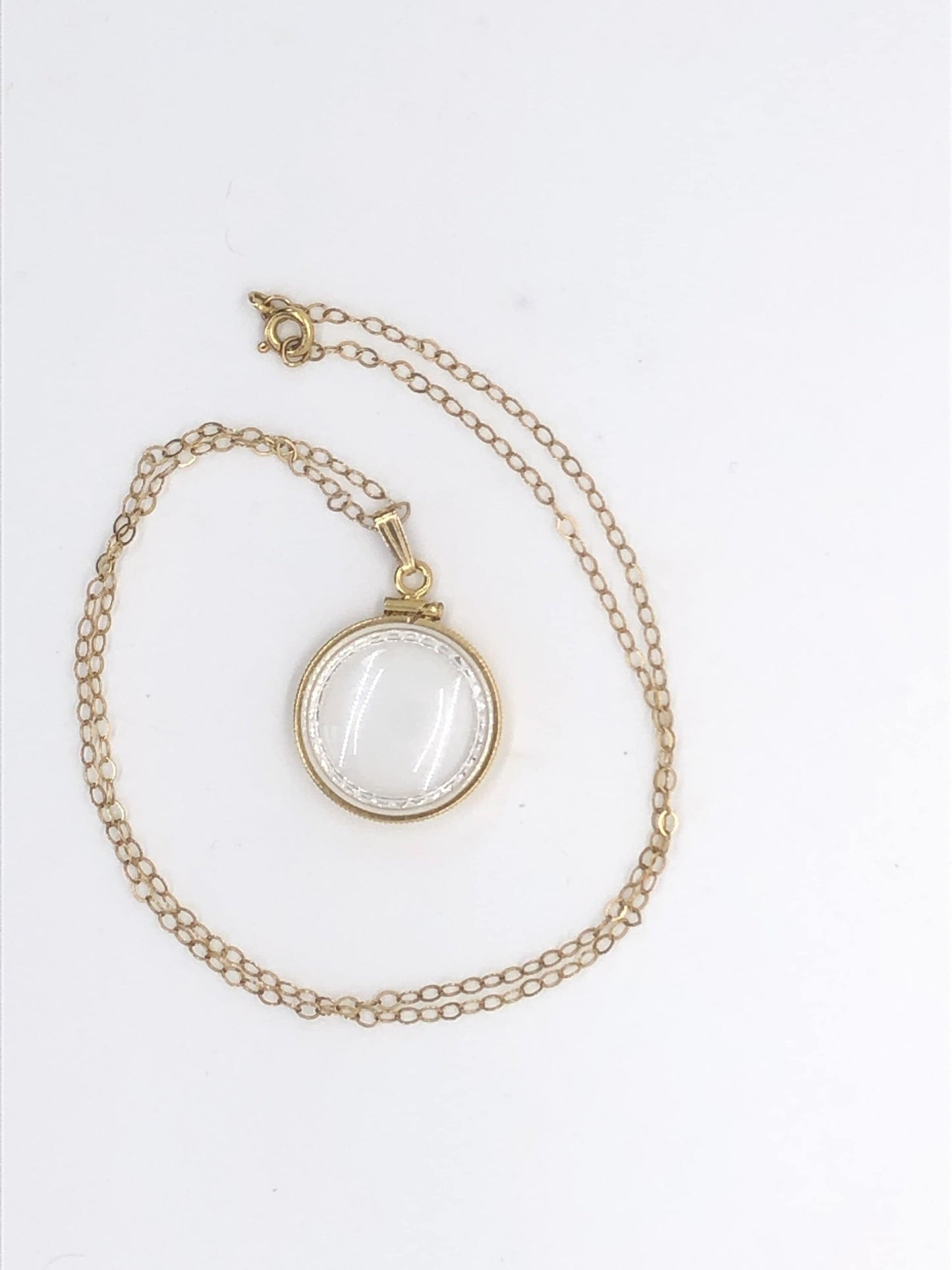Empty Diamond Edge Handmade 14k gold filled shaker Locket Nickel size w/ FREE screwdriver. Fill it with Treasure. Customizable
