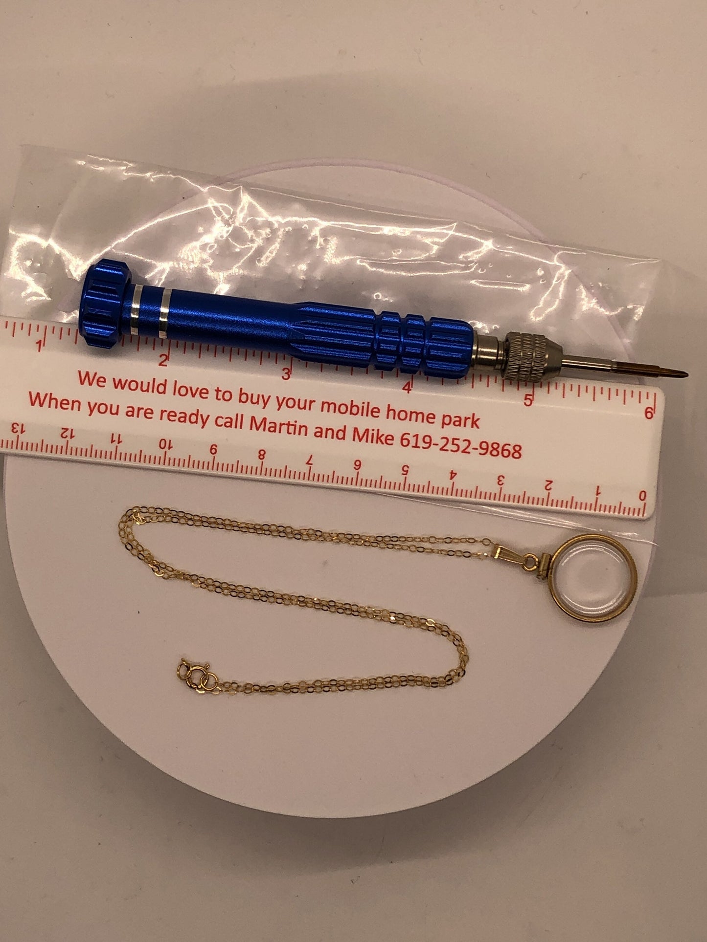 Empty Customizable Dime Sized Diamond edge Handmade 14k Gold Filled Shaker Locket Necklace w/ Free Screwdriver Waiting For small treasure.