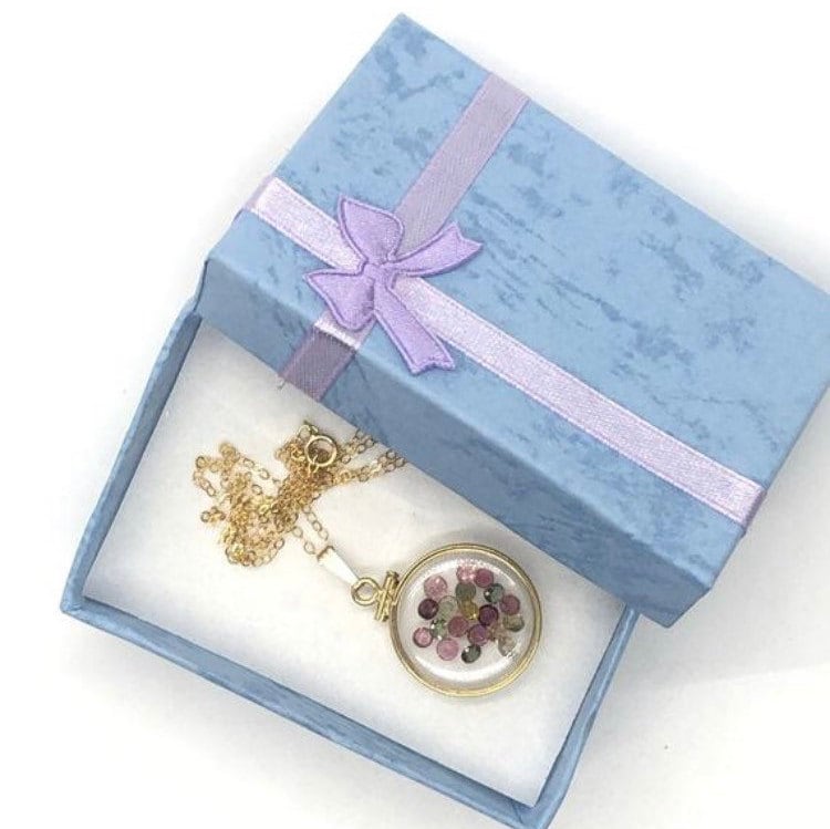 Customizable, Shaker Locket 14k GF or silver w/ your choice of beautiful birthstones, custom created by YOU