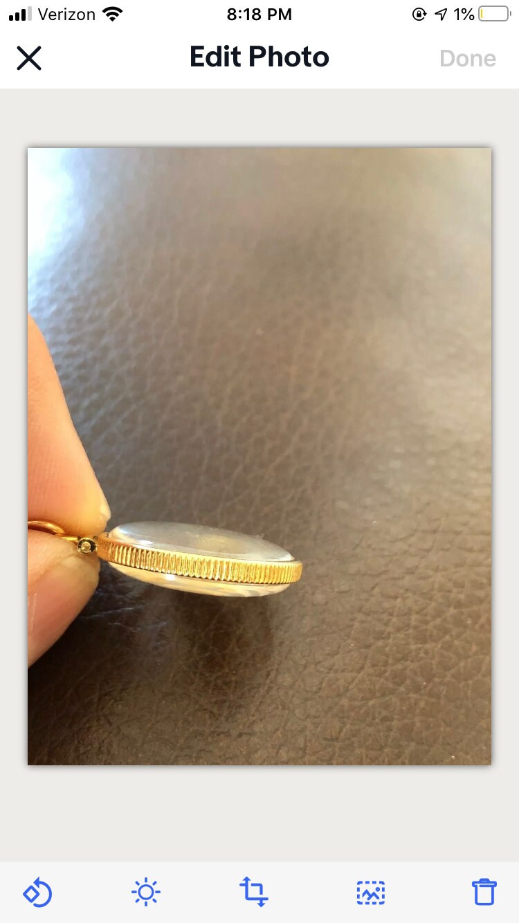 Vintage 12k gold filled locket with 23k gold inside hand made necklace