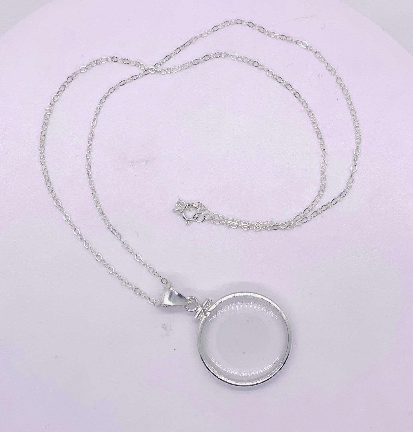 Empty 25mm Sterling Silver Locket With Coin Edge Bezel, Soldered Bail | Free small Screwdriver included!