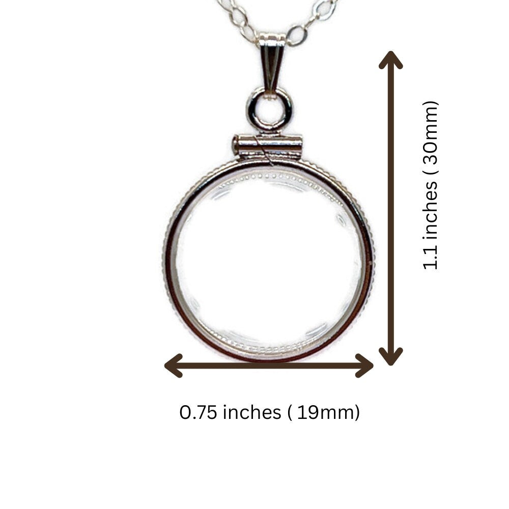 Dime Sized Empty Customizable Handmade Sterling Silver Shaker Locket Necklace w/ Free Screwdriver Waiting For small treasure. Free Gift Box