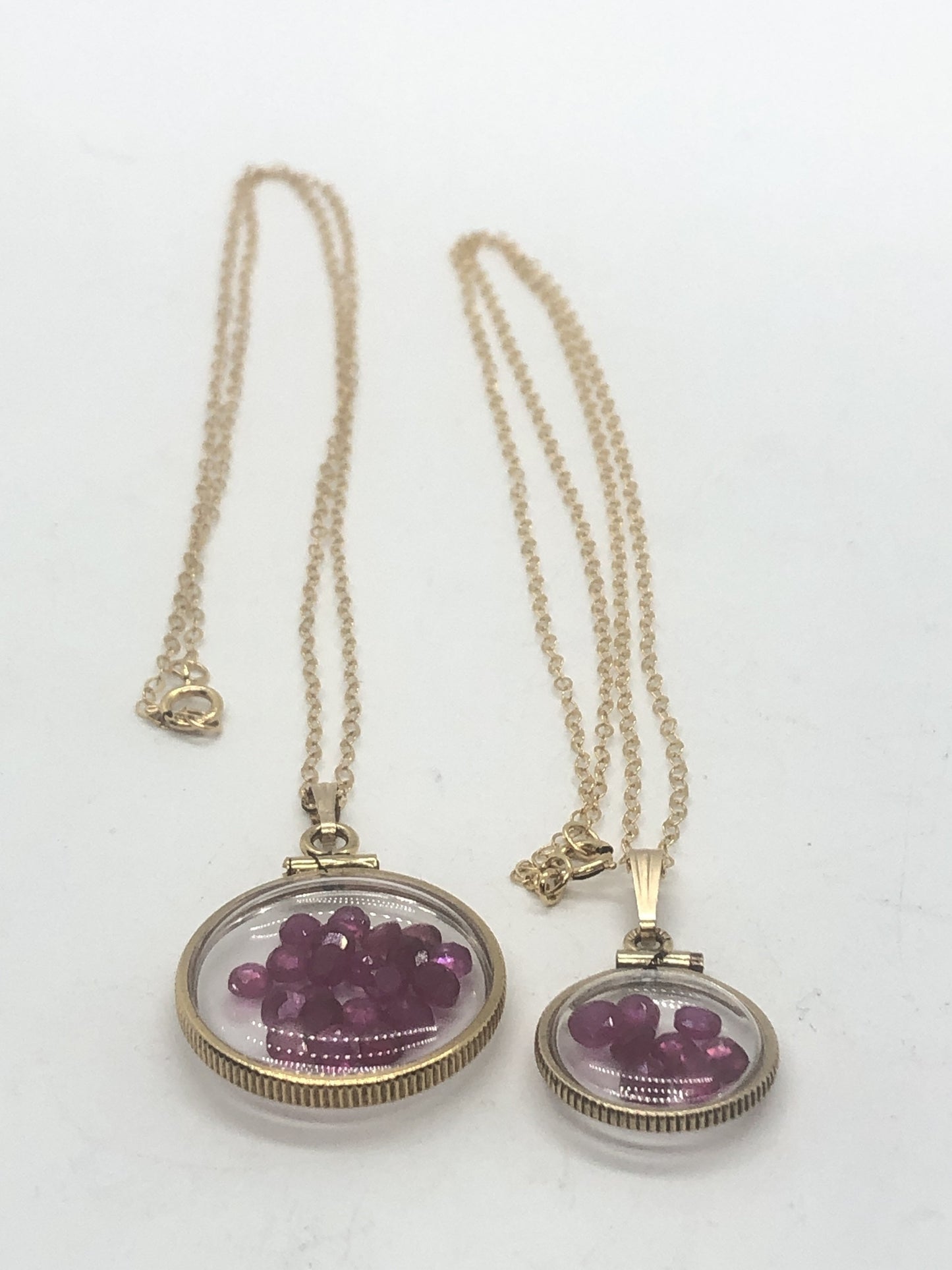 Vintage Ruby shaker Locket 12k gold filled, 50 year old New Stock, 20mm or 15 mm July birthstone, gift for Mother's Day