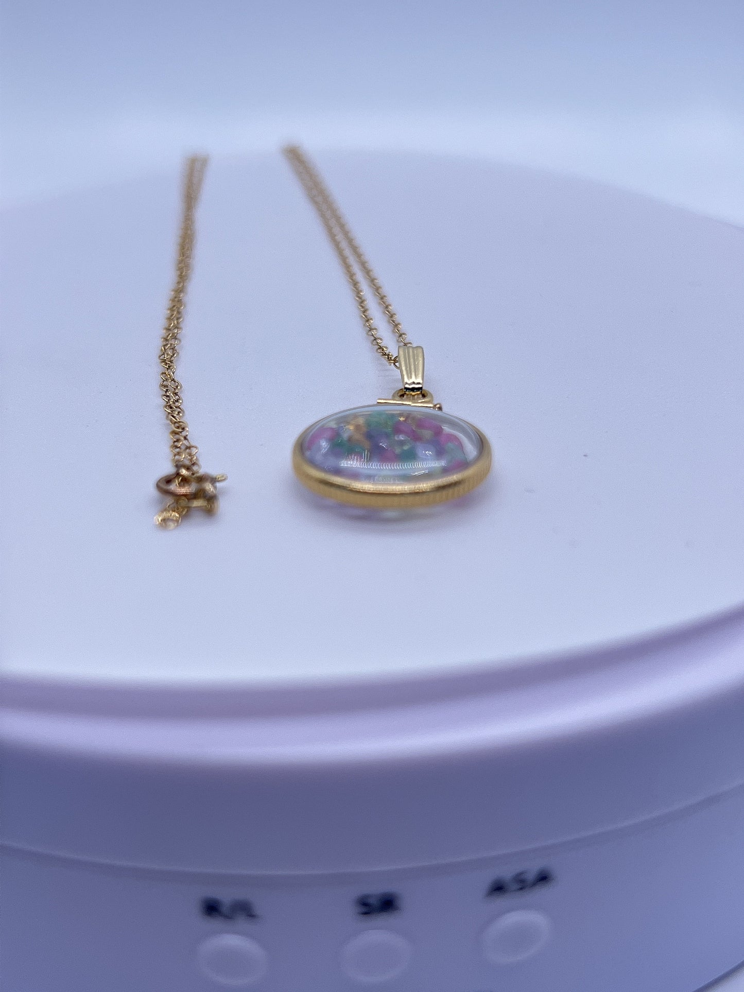 14k Solid Gold Handmade Dime size ruby, tanzanite, amethyst, emerald, peridot, citrine shaker locket Artistic series, beautiful mix