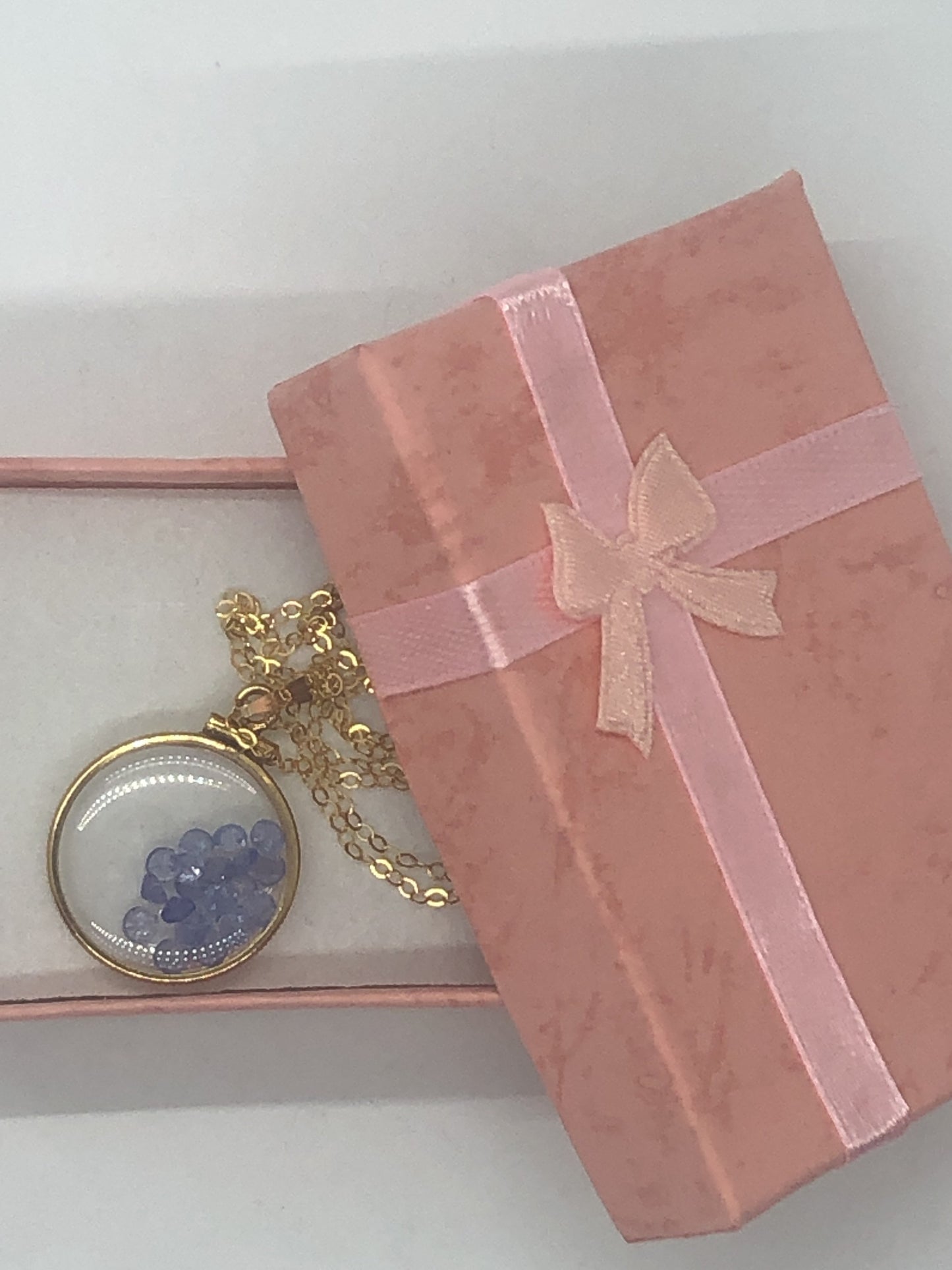 Vintage Tanzanite shaker Locket 14k gold filled, 50 year old New Stock, 20mm or 15 mm Customize one for your Mother's Day