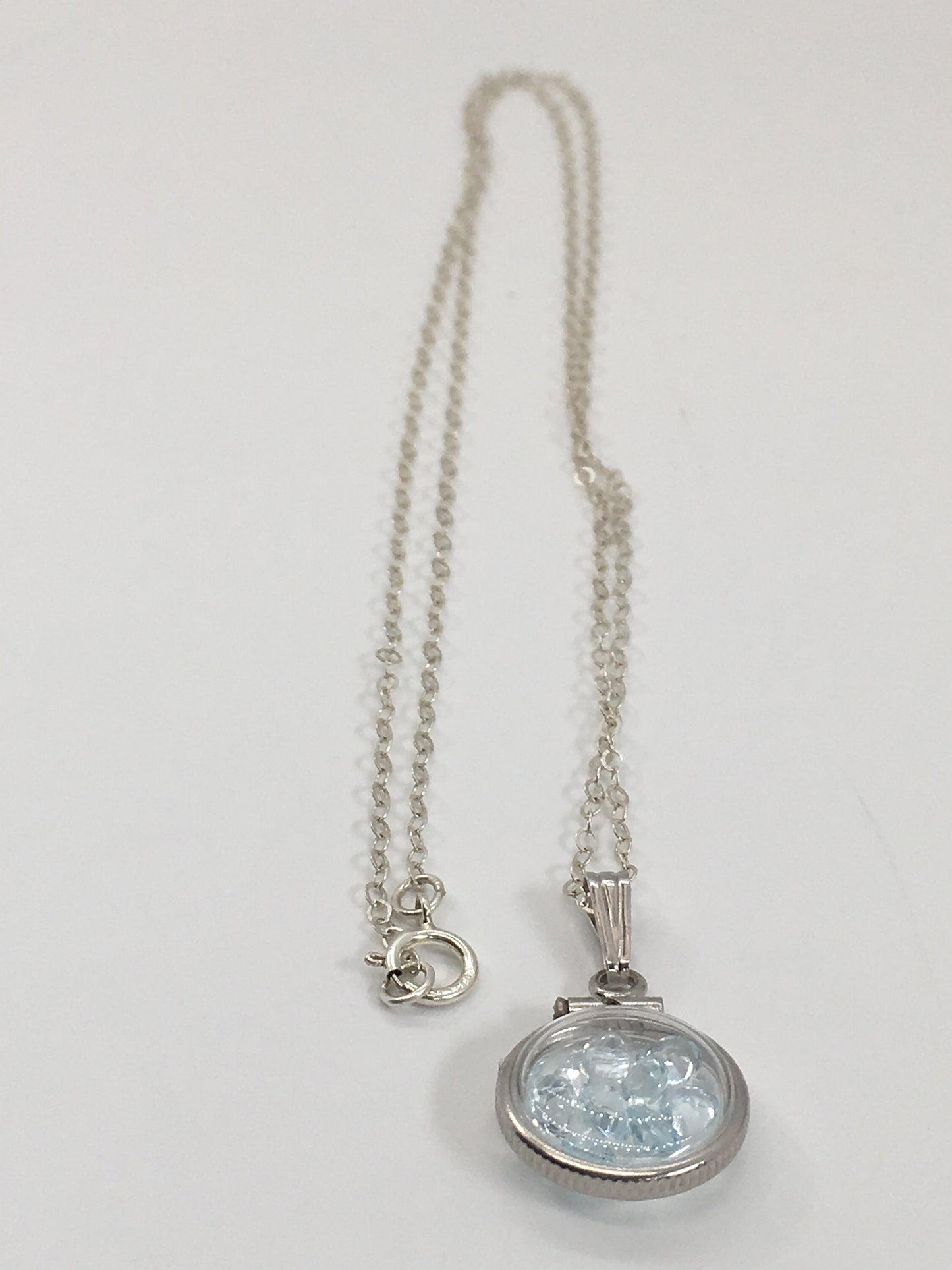 Diminutive Topaz Shaker Locket 14k gold filled or Sterling Silver with beautiful November Birthstone 0.9 TCW