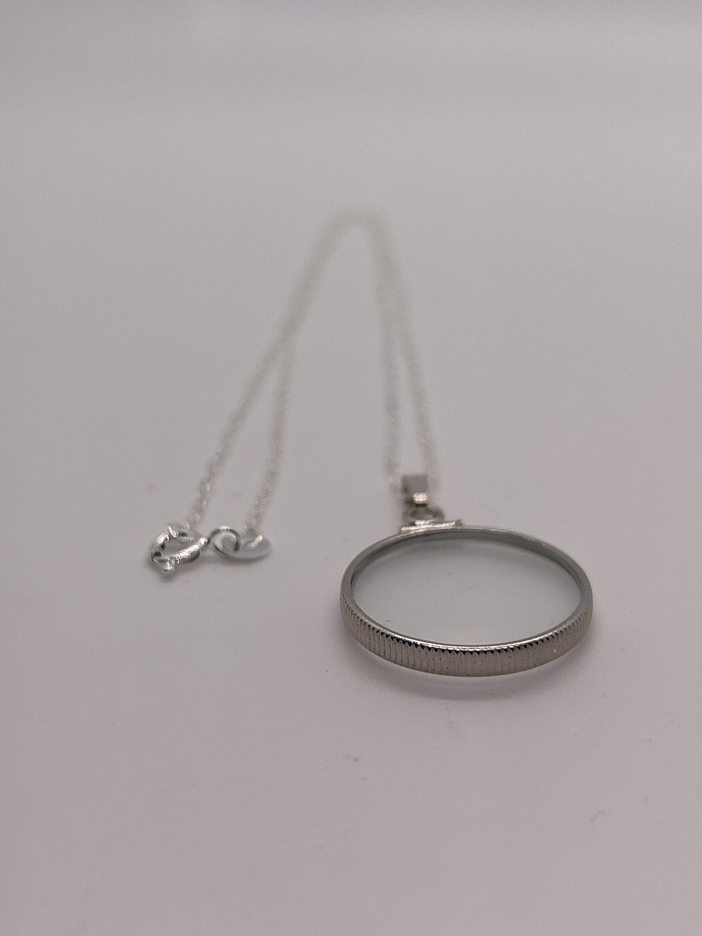 Empty Glass 20mm Handmade Sterling Silver shaker Locket, Ashes, sand, gems, hair, flowers, small treasures