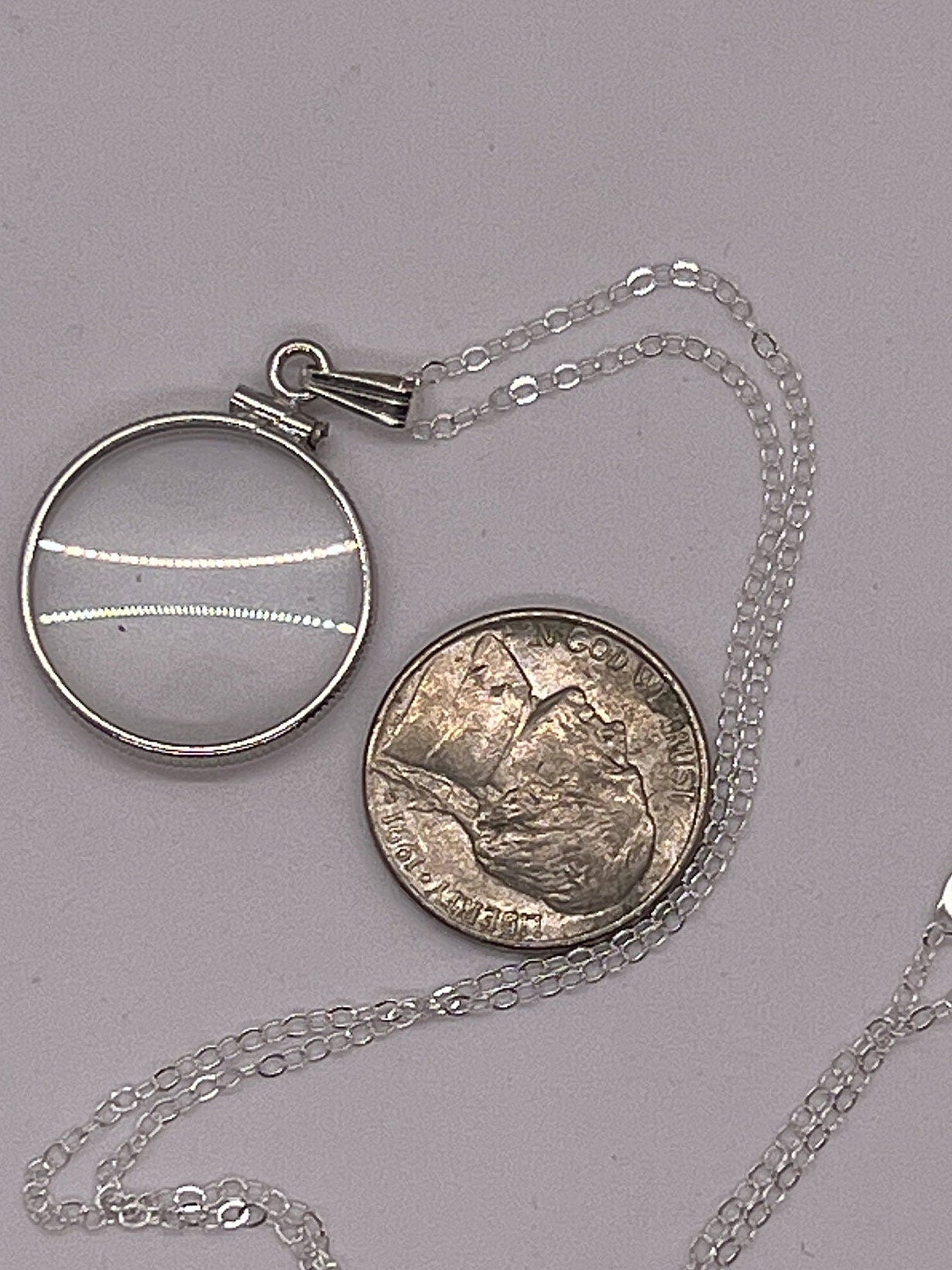 Empty Glass 20mm Handmade Sterling Silver shaker Locket, Ashes, sand, gems, hair, flowers, small treasures