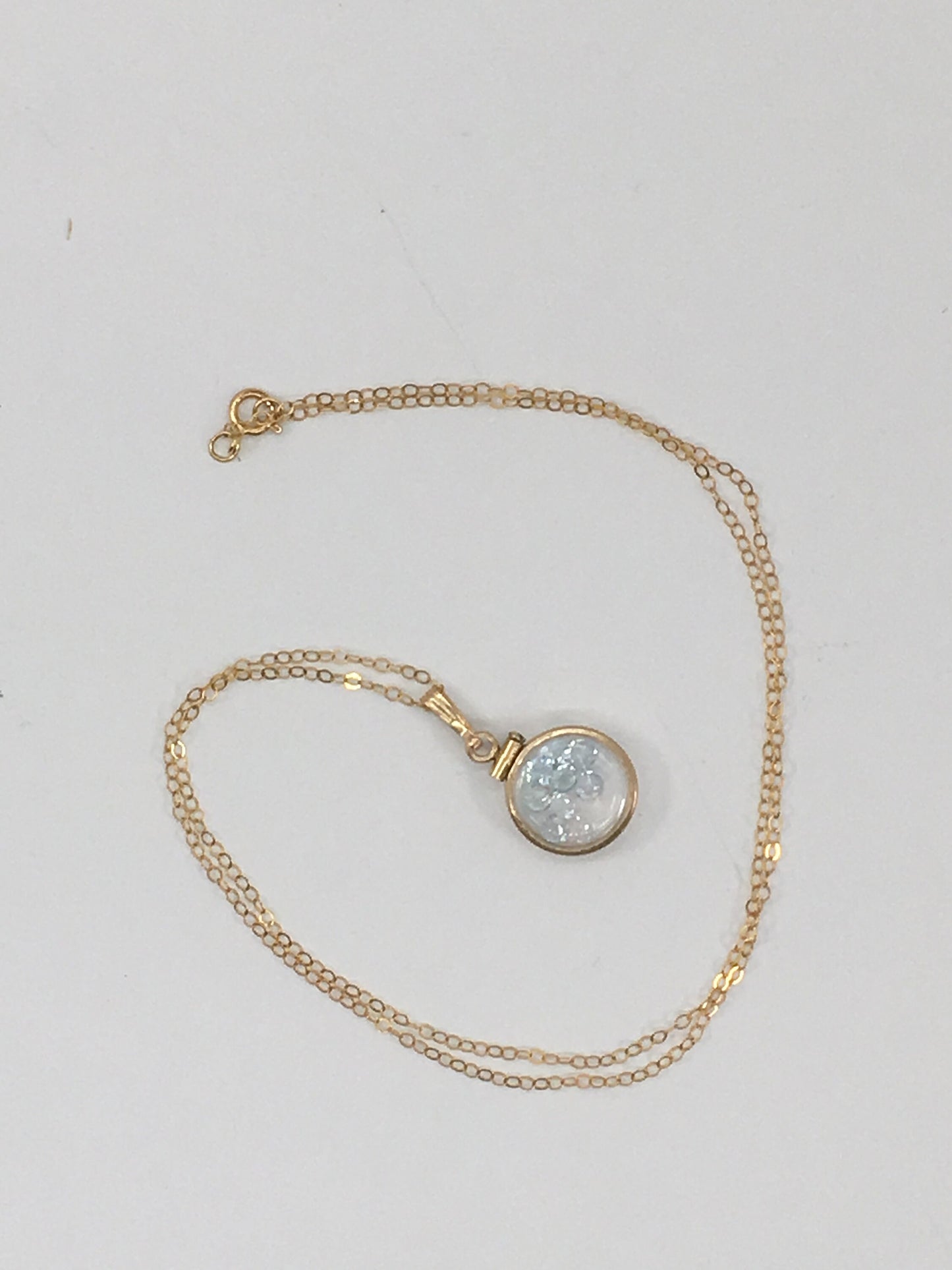 Diminutive Topaz Shaker Locket 14k gold filled or Sterling Silver with beautiful November Birthstone 0.9 TCW