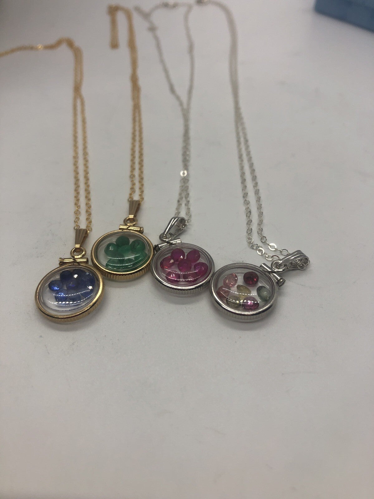 Diminutive Mother’s Day gem Shaker Lockets: You choose the locket and the GEMS