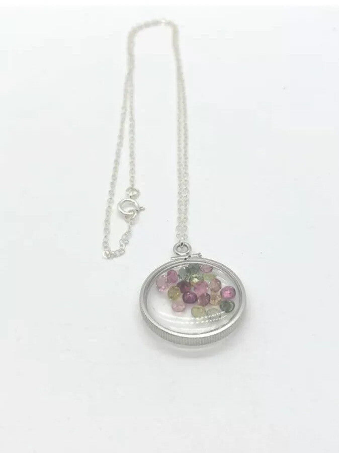 Custom made Mother’s Day Shaker Locket. Choose your own birthstones and Locket