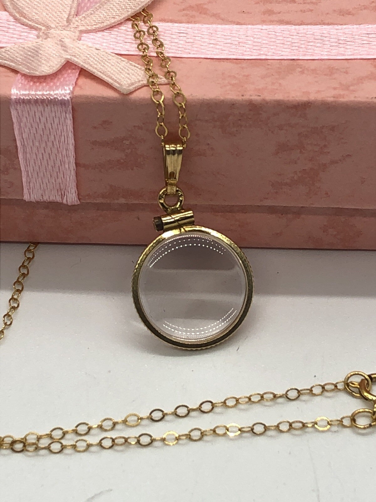 Empty Vintage 12k gold filled Shaker Lockets 50 year old new stock 15, 20 mm