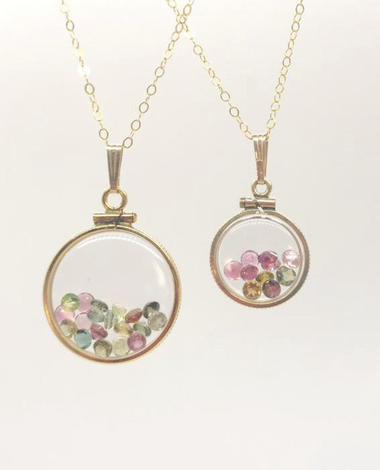 Empty Vintage 12k gold filled Shaker Lockets 50 year old new stock 15, 20 mm