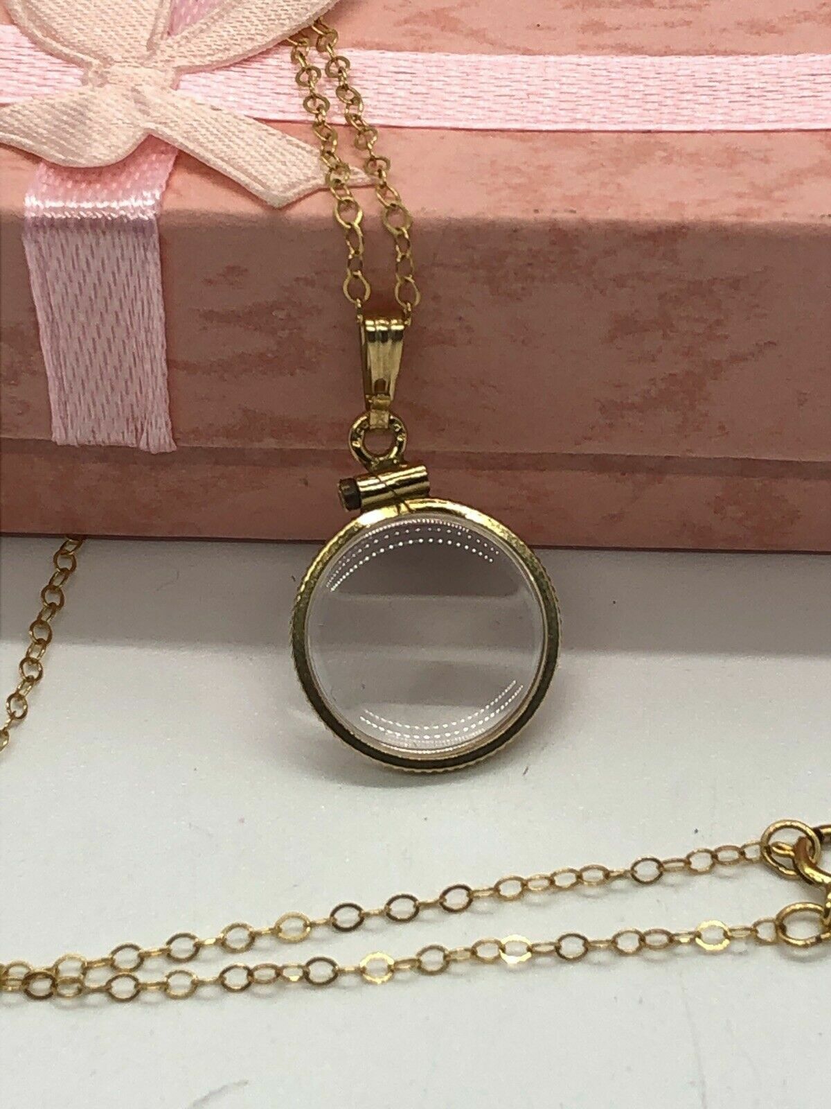 Empty Vintage 12k gold filled Shaker Lockets 50 year old new stock 15, 20 mm