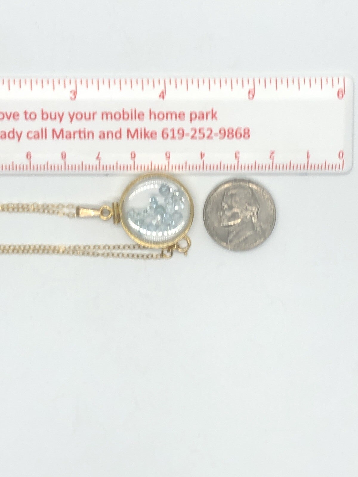 Handmade Aquamarine Shaker Locket 14k GF or Silver, Custom for Mother’s Day
