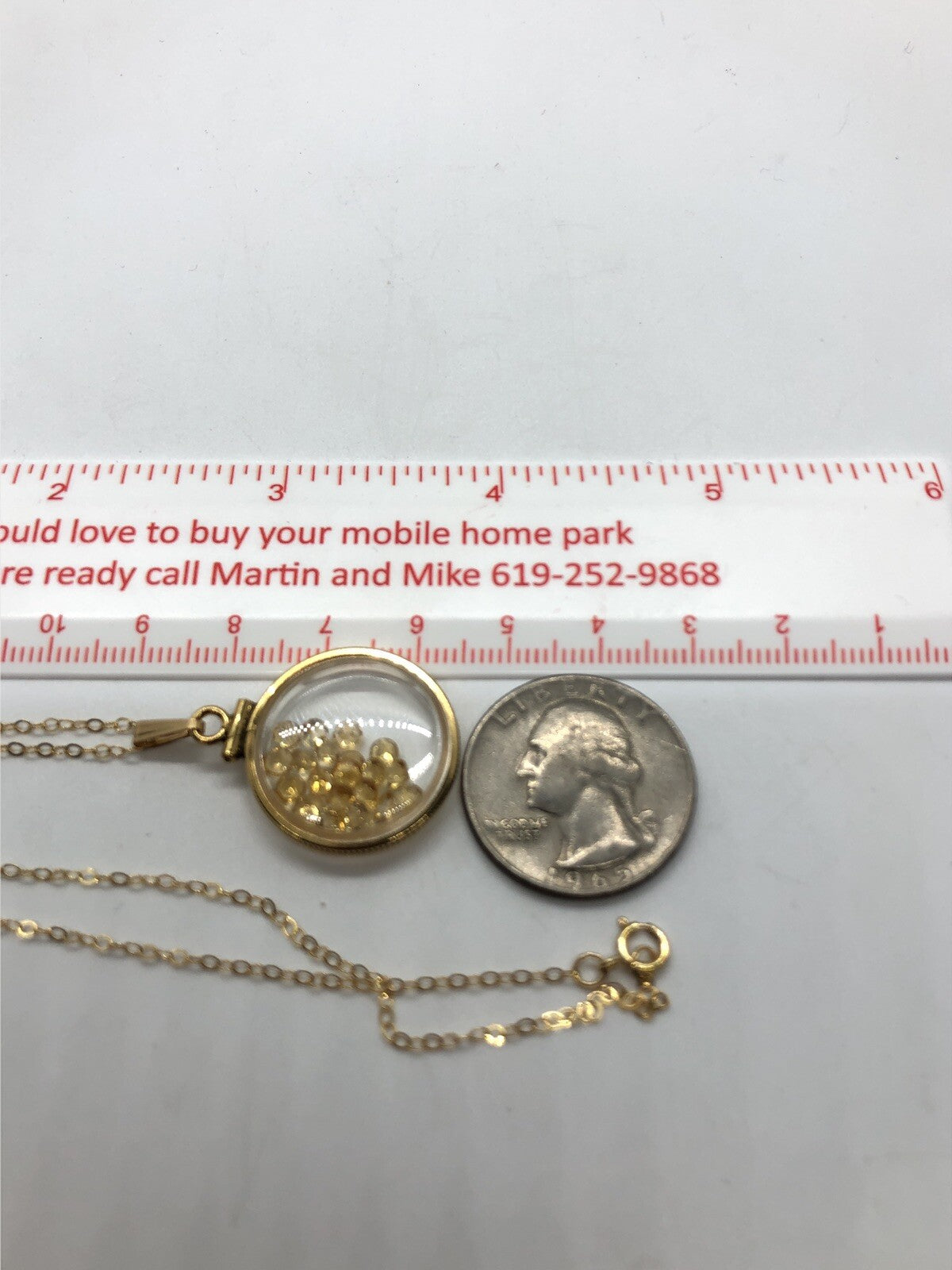 Handmade Citrine Shaker Locket 14k GF with beautiful November Birthstone 2 CTW