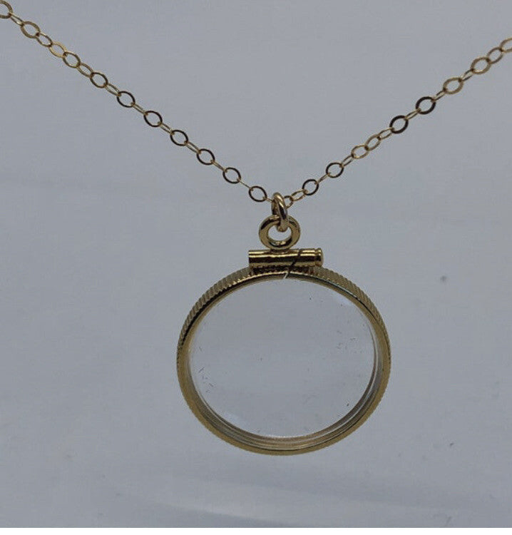 Empty 14k Gold Filled Shaker locket 20mm, w/free tool fill with your TREASURES