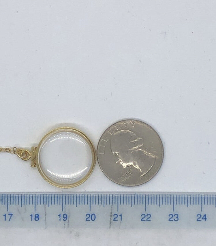 Empty 14k Gold Filled Shaker locket 20mm, w/free tool fill with your TREASURES