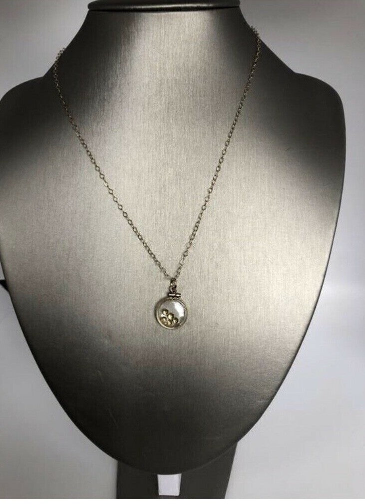 Vintage 12k gold filled shaker locket with 5 beautiful 3mm Citrine cabochons