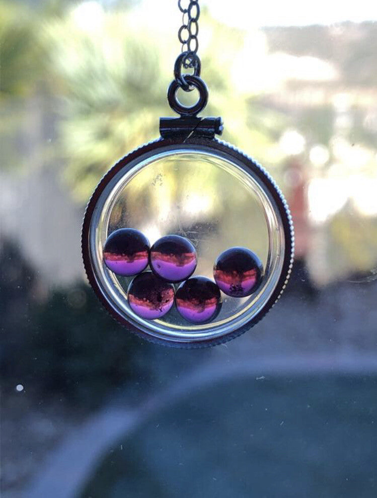 20mm Sterling Silver Shaker locket with 3.98 TCW genuine Garnets, January Birth