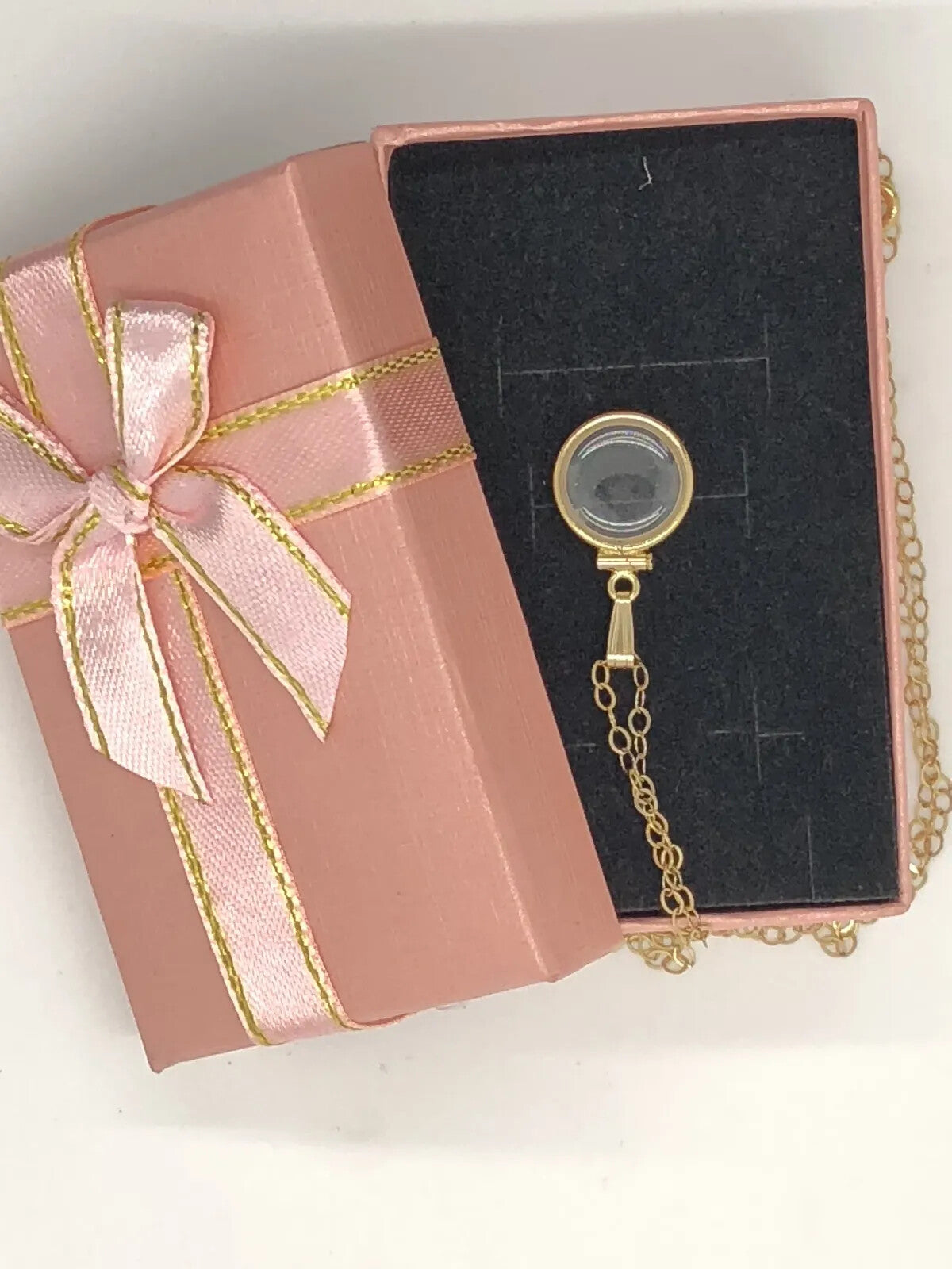 Solid 14k gold Empty 12.5 mm Handmade shaker Locket w/ FREE small SCREW DRIVER