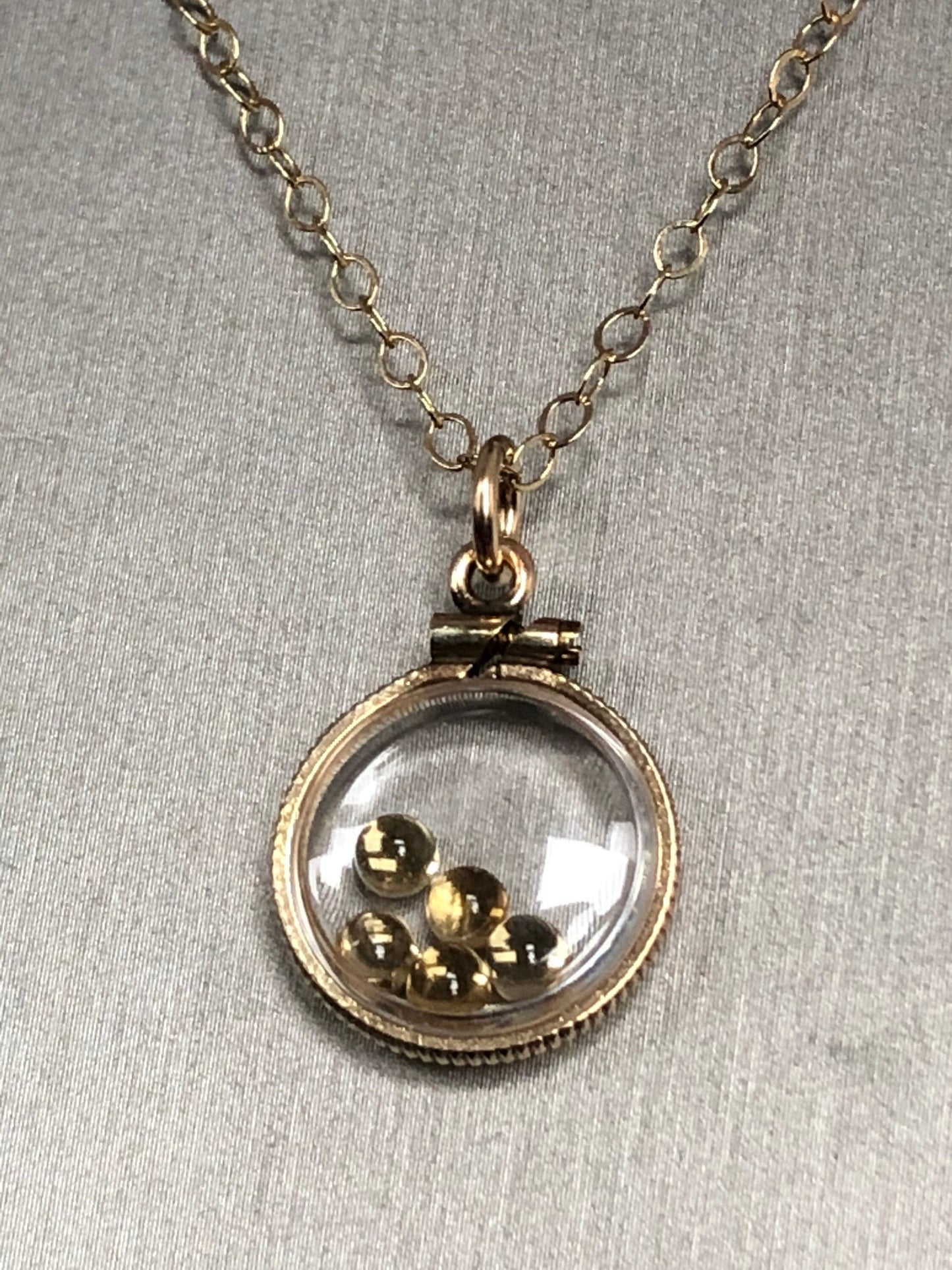 Vintage Brazilian Citrine shaker locket filled with natural cabochons, Nov. Birthstone You can create one for your mom! ask