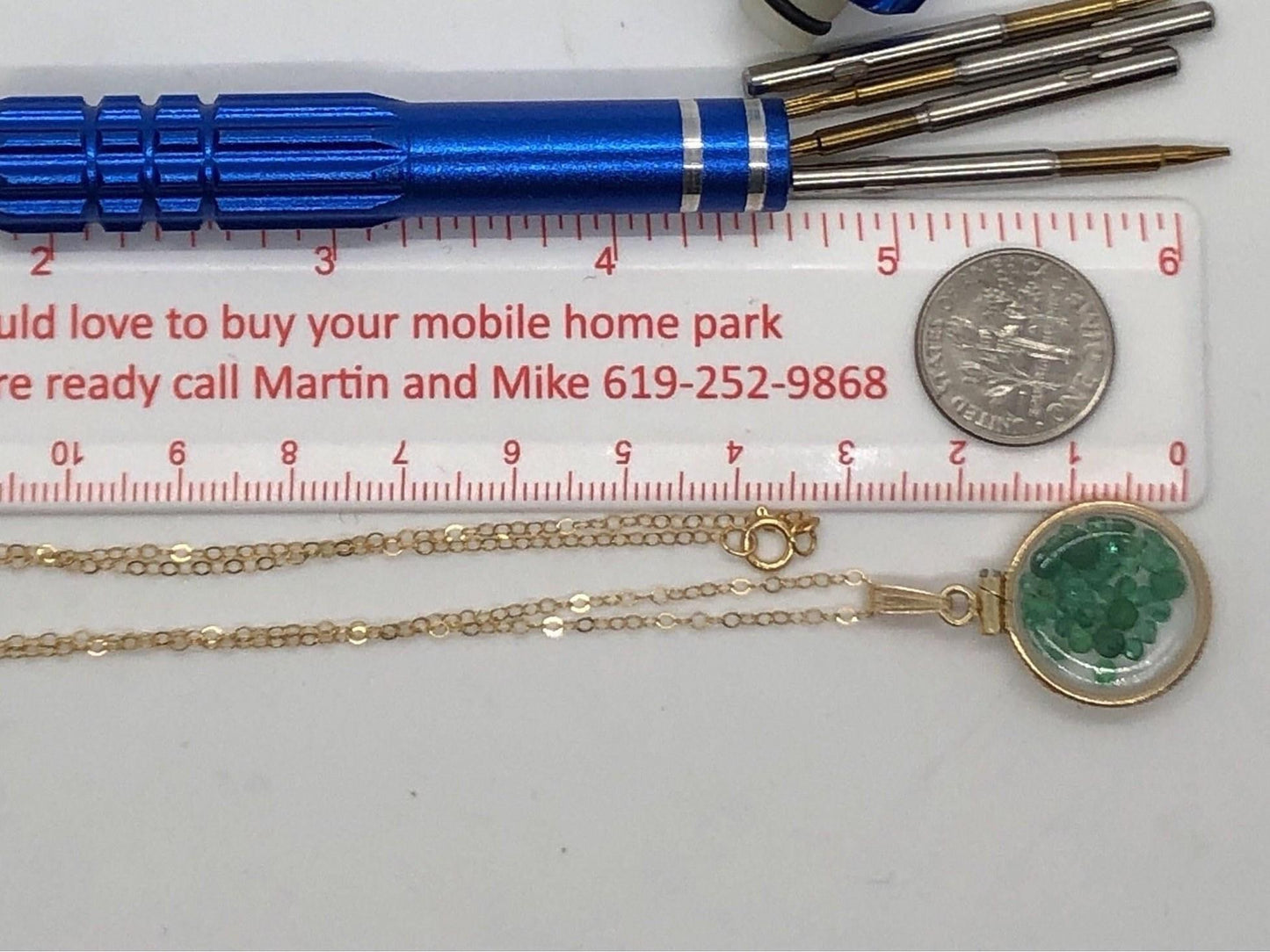 Handmade dime size peridot shaker locket 14k gold filled beautiful august birthstone, 2.5 tcw