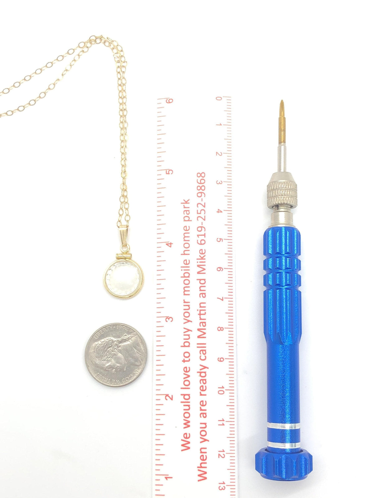 Solid 14K Gold 12.5mm Diamond-Edge Shaker Locket for Tiny Keepsakes