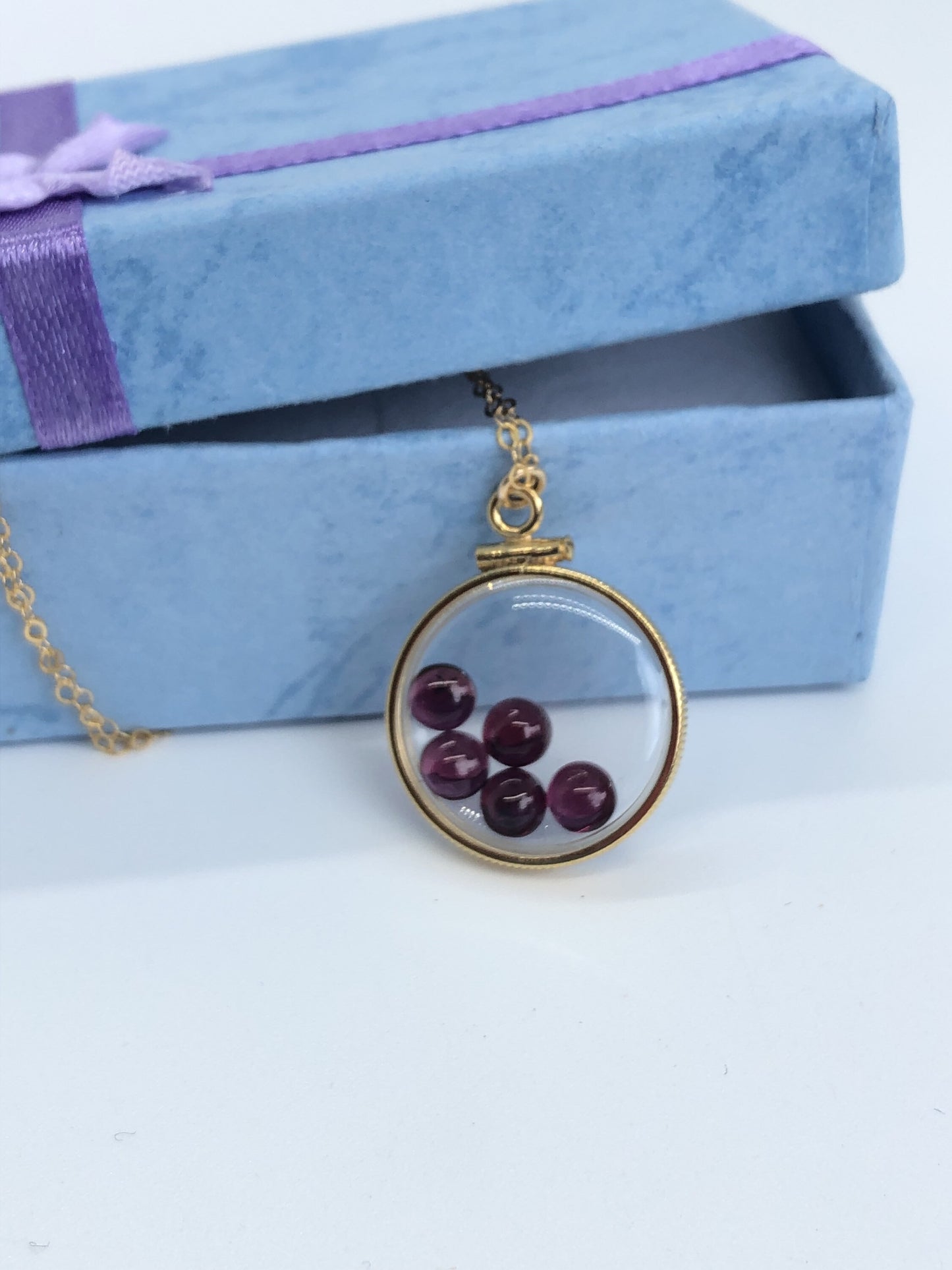 Handmade Red Garnet Shaker Locket,14k gold filled shaker w/ 3.98 CTW natural gems, January birthstone customize one for your mom? ask me how