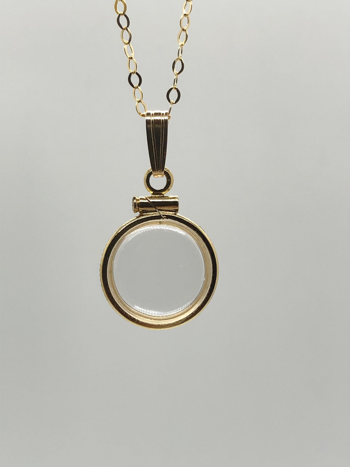Empty 12.5 mm Handmade 14k Gold Filled Shaker Locket, FREE SCREWDRIVER , waiting for your small treasures