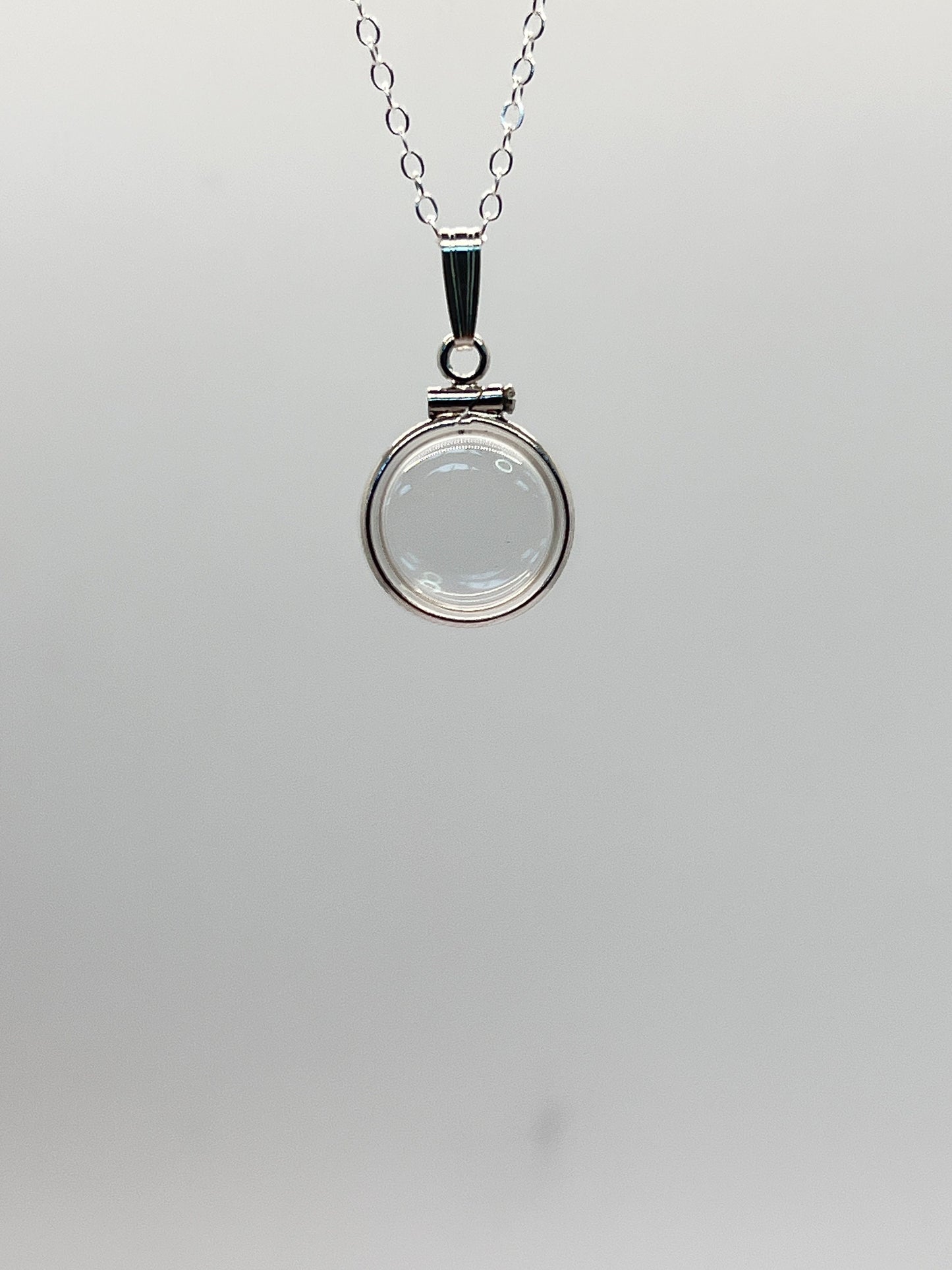 Empty, 12.5 mm Handmade sterling silver shaker locket, FREE Screwdriver,waiting for your small treasures, custom option available.