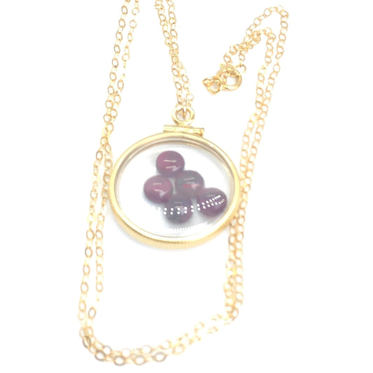 Handmade Red Garnet Shaker Locket,14k gold filled shaker w/ 3.98 CTW natural gems, January birthstone customize one for your mom? ask me how