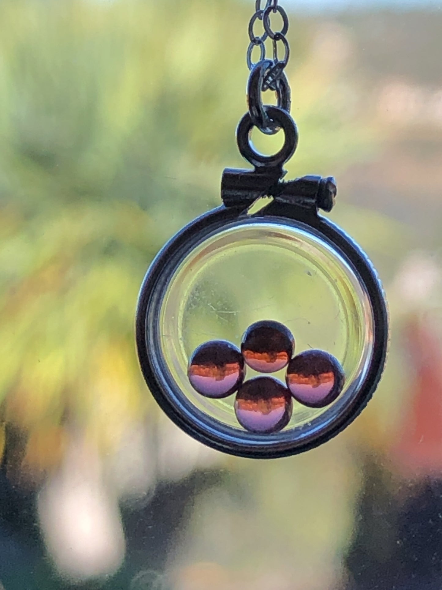 Dainty Handmade Garnet sterling silver shaker locket with .88 CTW natural gems, January birthstone Customize one for Mother's Day, Just ask