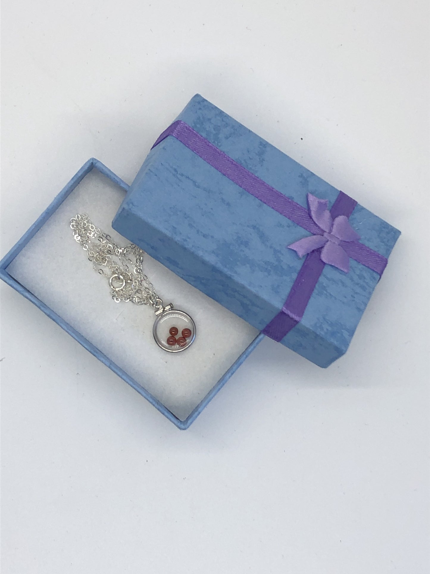 Dainty Handmade Garnet sterling silver shaker locket with .88 CTW natural gems, January birthstone Customize one for Mother's Day, Just ask