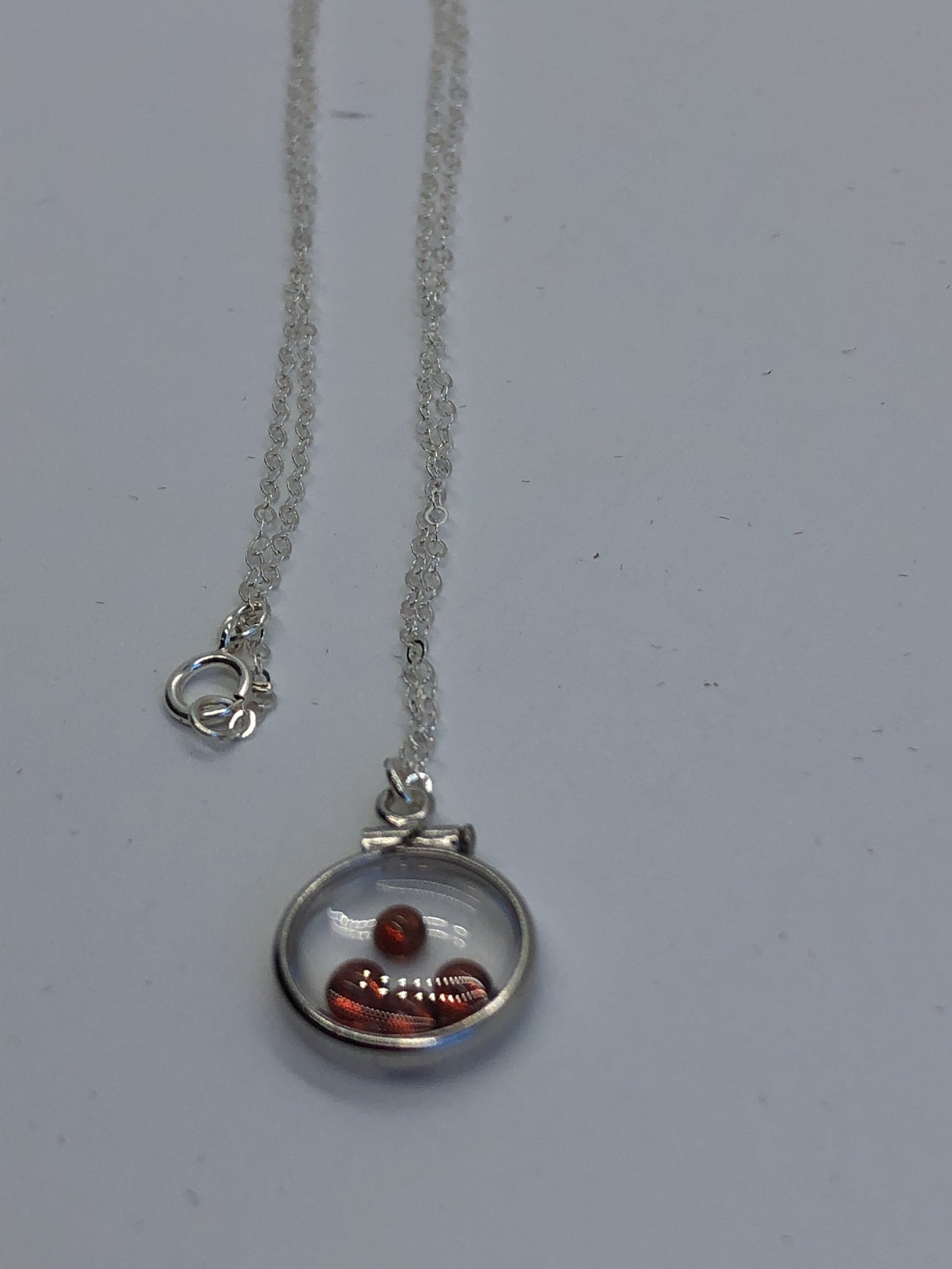 Dainty Handmade Garnet sterling silver shaker locket with .88 CTW natural gems, January birthstone Customize one for Mother's Day, Just ask