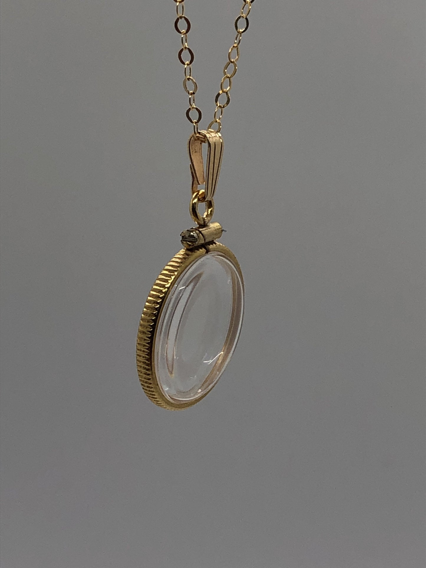 Empty Customizable 18mm Handmade 14k Gold Filled Shaker Locket, dime sized Necklace w/ Free Screwdriver Waiting For Your Little Treasures