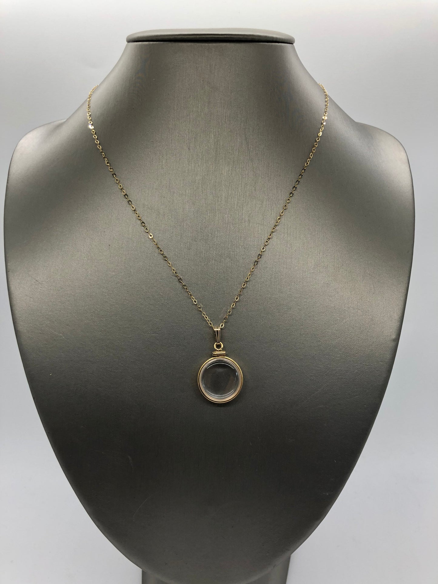 Empty Customizable 18mm Handmade 14k Gold Filled Shaker Locket, dime sized Necklace w/ Free Screwdriver Waiting For Your Little Treasures