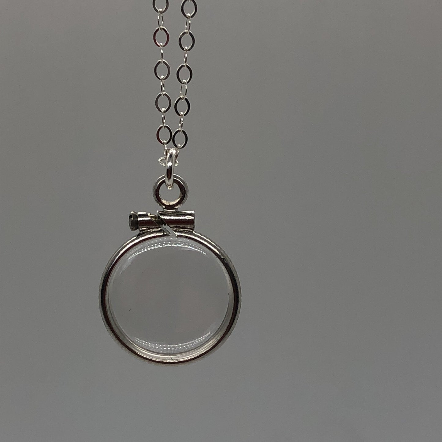 Empty, 12.5 mm Handmade sterling silver shaker locket, FREE Screwdriver,waiting for your small treasures