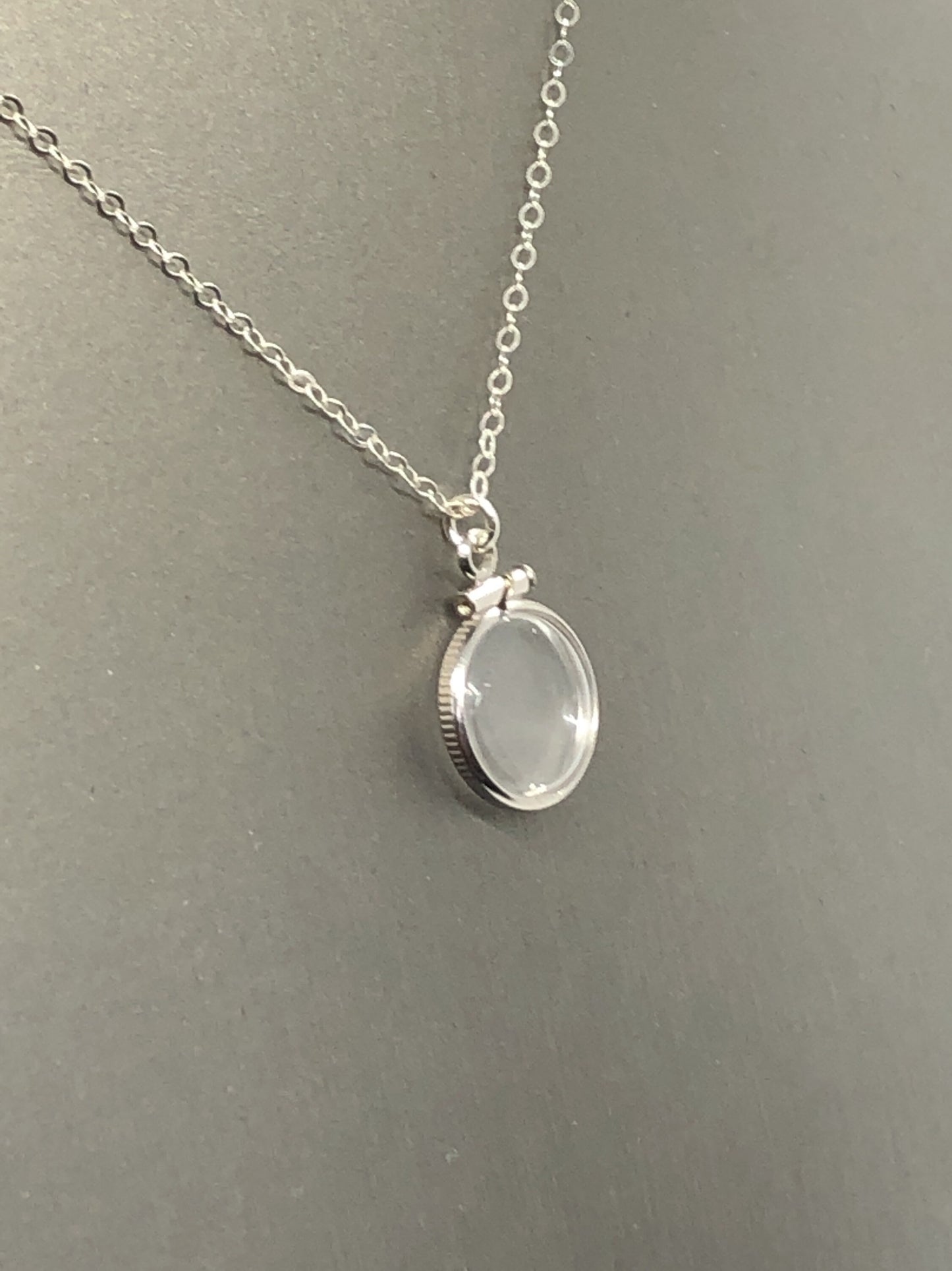 Empty, 12.5 mm Handmade sterling silver shaker locket, FREE Screwdriver,waiting for your small treasures