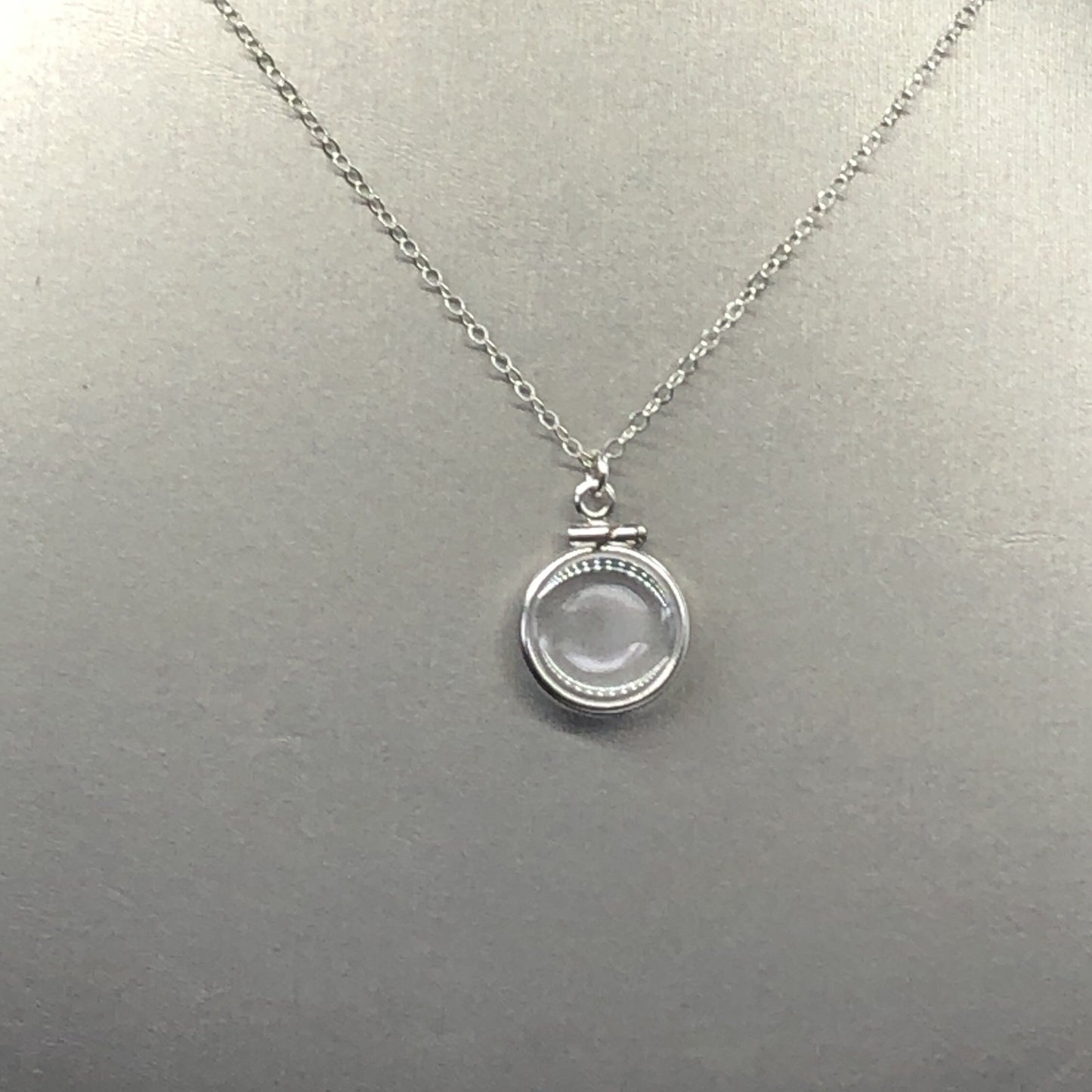 Empty, 12.5 mm Handmade sterling silver shaker locket, FREE Screwdriver,waiting for your small treasures