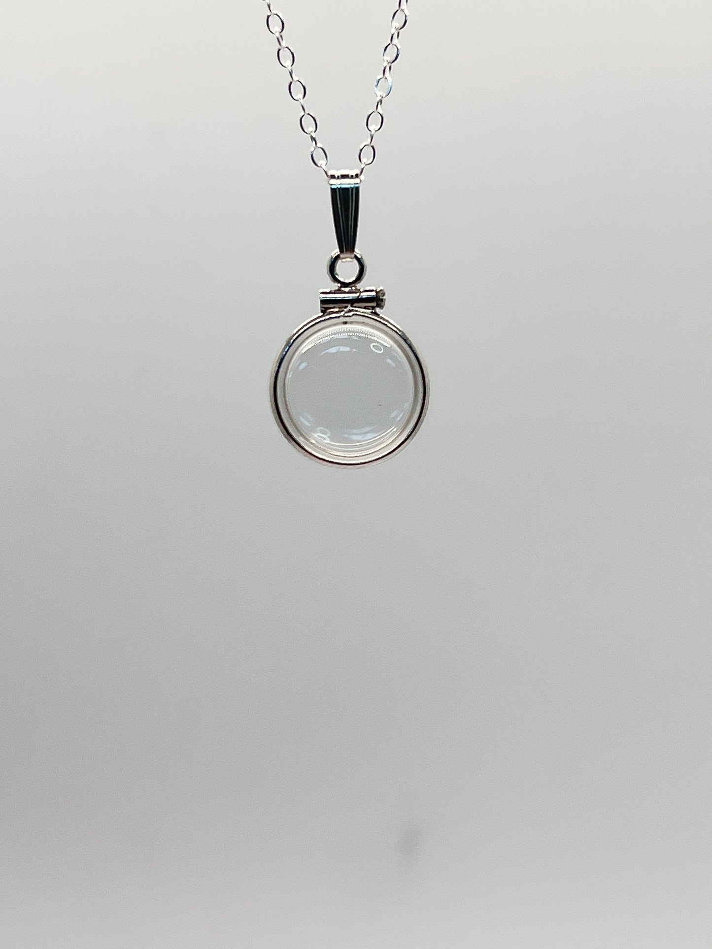 Empty, 12.5 mm Handmade sterling silver shaker locket, FREE Screwdriver,waiting for your small treasures, custom option available.