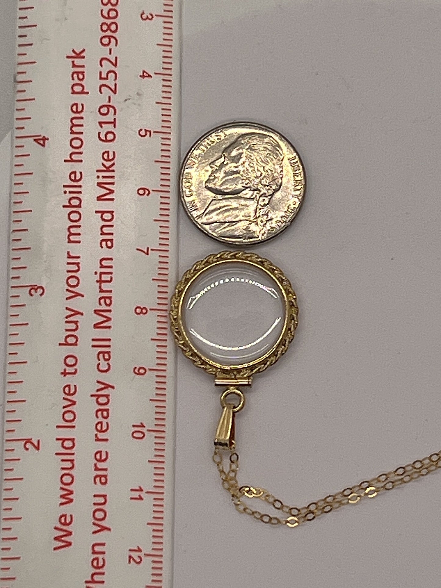 Empty Hand Made 21 mm 14k Gold Filled Lucite Shaker Locket With ROPE EDGE w/ Free Screwdriver Waiting for your Little Treasures, 2-3 mm gems