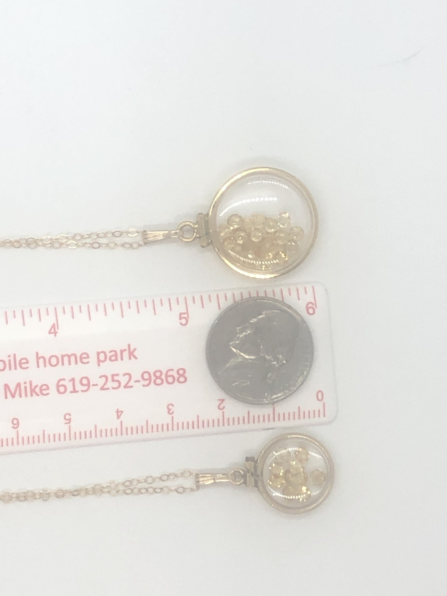 Vintage Citrine shaker Locket 12k gold filled, 50 year old New Stock,  20mm or 15 mm,November Birthstone , Mother's Day
