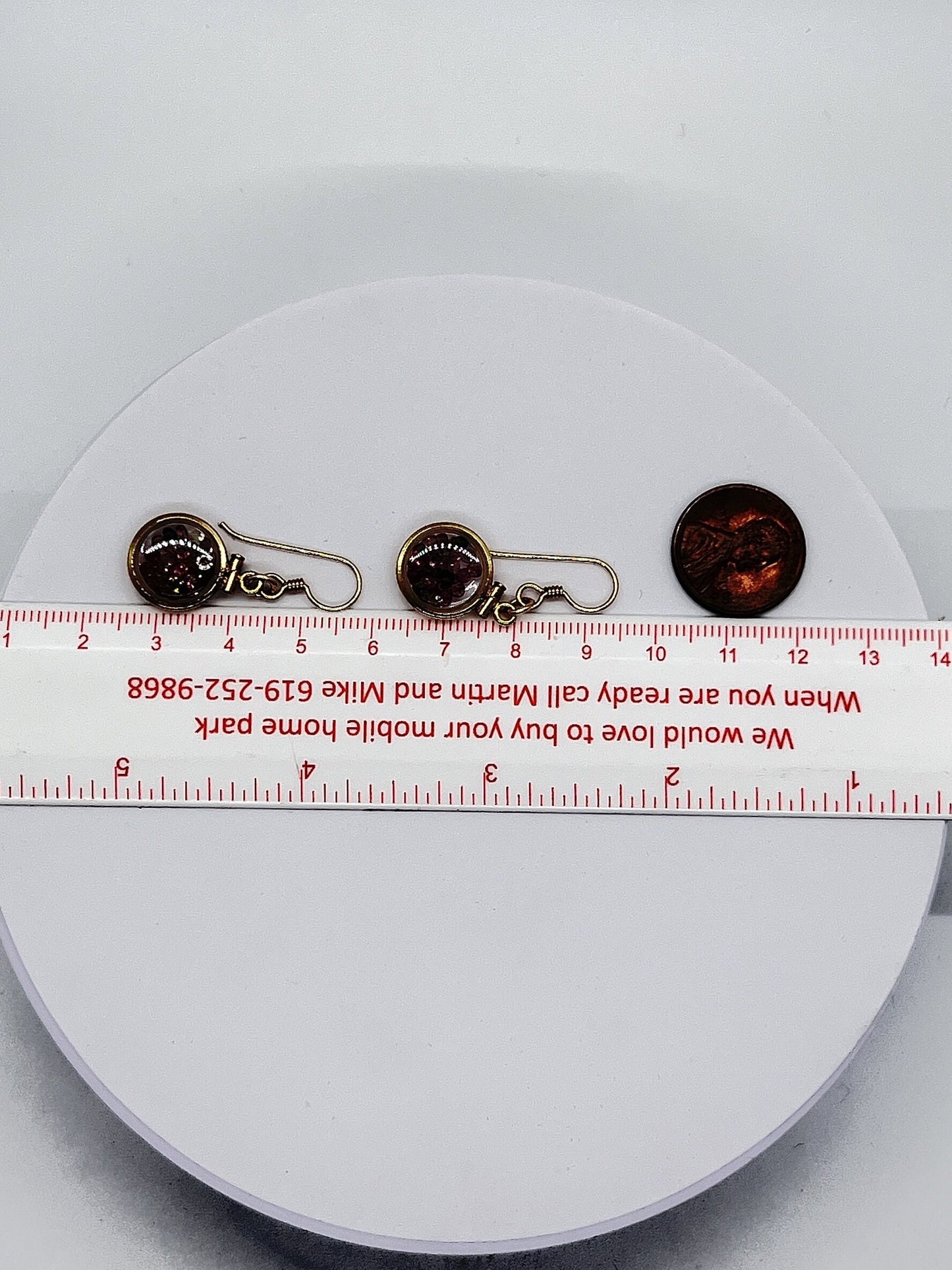 Handmade multicolored tourmaline Shaker Locket Earrings 14k gold filled w/ 2.6 CTW natural round cut gems