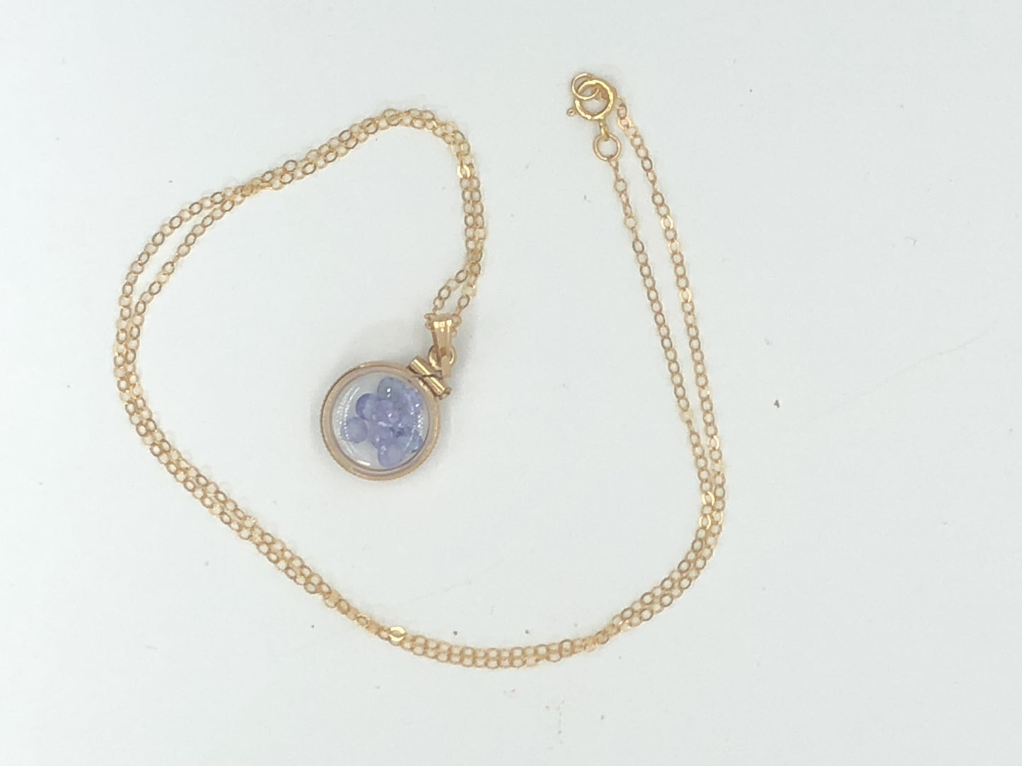Diminutive  Tanzanite Shaker Locket 14k GF or Silver  with beautiful December Birthstone, .9TCW round cut gems