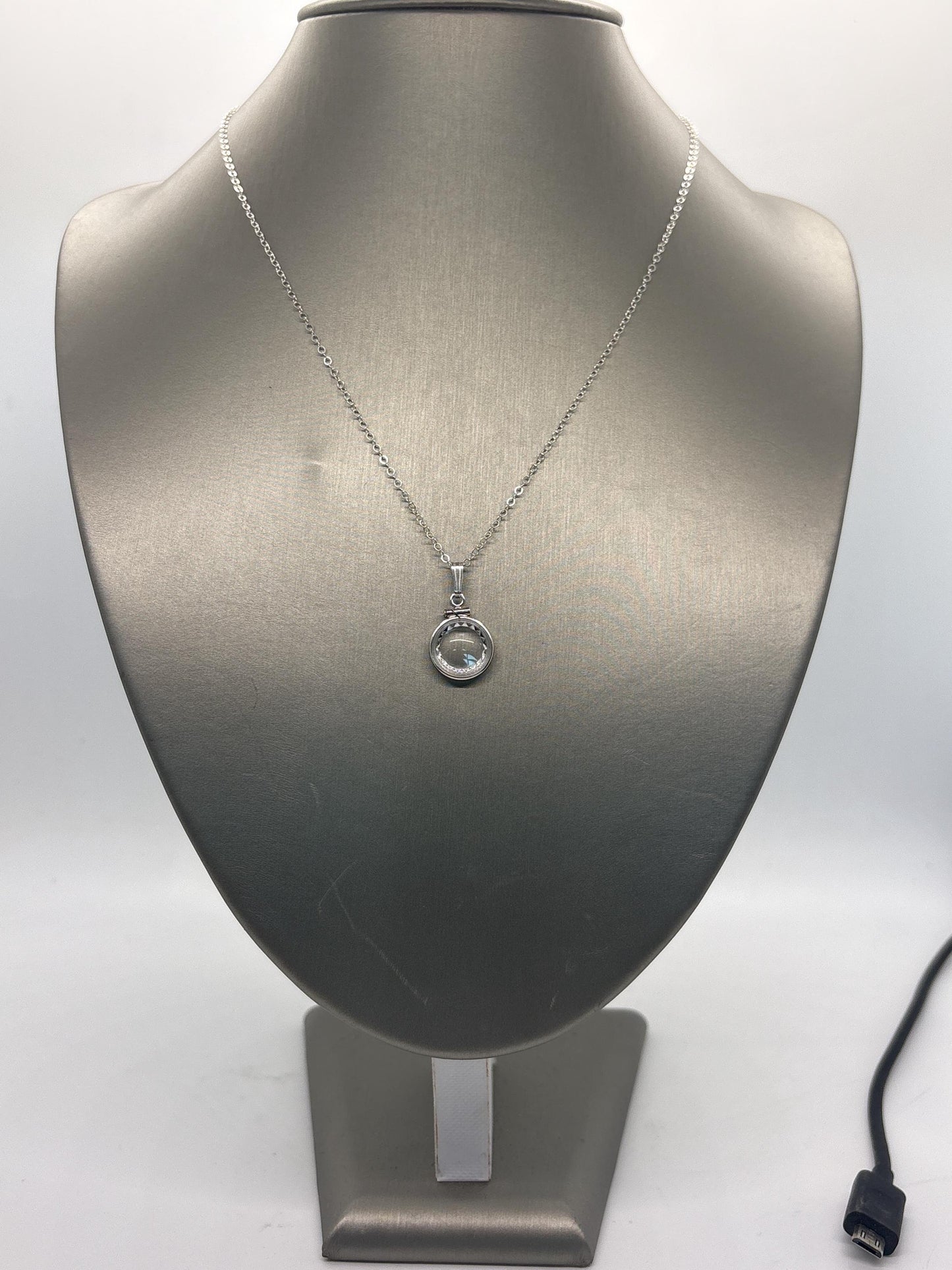Empty, 12.5 mm Handmade sterling silver diamond edge shaker locket, FREE Screwdriver, waiting for your small treasures.