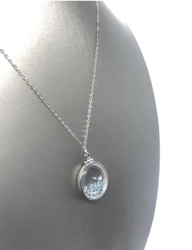 Mother’s Day gem shaker lockets: Topaz, Peridot, Tourmaline, You build option