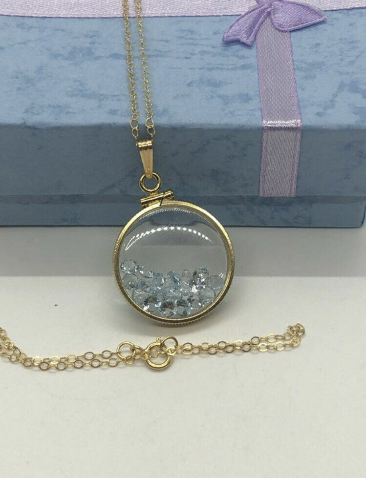 Mother’s Day gem shaker lockets: Topaz, Peridot, Tourmaline, You build option
